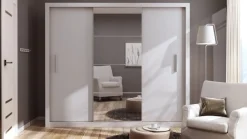 Lenart Szafy Do Przedpokoju|Szafy Do Pokoju Młodzieżowego*szafa duża Idea ID-01 z przesuwnymi drzwiami biała