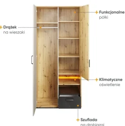 Dzieci Lenart Szafy Do Pokoju Młodzieżowego|Szafy Do Pokoju Dziecięcego*szafa Qubic QB-03