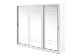Lenart Szafy Do Przedpokoju|Szafy Do Sypialni*szafa trzydrzwiowa z lustrem Arti AR-02 biała