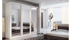 Lenart Szafy Do Przedpokoju|Szafy Do Sypialni*szafa trzydrzwiowa z lustrem Arti AR-02 biała