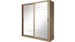 Lenart Szafy Do Przedpokoju|Szafy Do Sypialni*szafa z lustrem Arti AR-08 dąb shetland