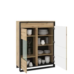 Lenart Witryny Do Jadalni|Witryny Do Salonu*witryna niska Quant QA-06  w stylu loft