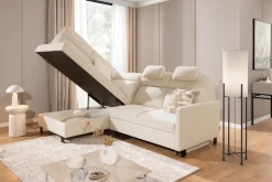 Bogart Narożniki|Narożniki Z Funkcją Spania*Lewostronny narożniak LOARIO z cienkim boczkiem BP-A+2SF+OT2L+N-A