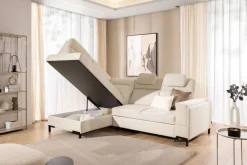 Bogart Narożniki Do Salonu|Narożniki*Lewostronny narożnik LOARIO z grubym boczkiem BP-B+2SF+OT2L+N-B