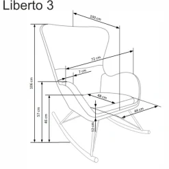 Halmar Fotele*LIBERTO 3 fotel wypoczynkowy biały (1p=1szt)1 sztuka