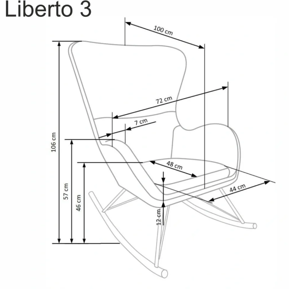 Halmar Fotele*LIBERTO 3 fotel wypoczynkowy biały (1p=1szt)1 sztuka