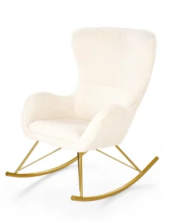 Halmar Fotele*LIBERTO fotel wypoczynkowy kremowy / złoty (1p=1szt)1 sztuka