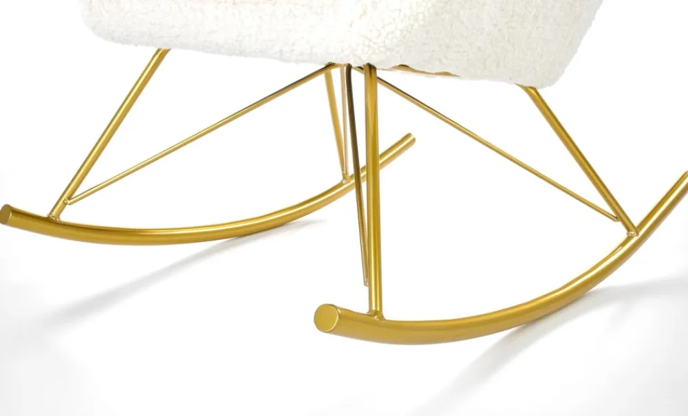 Halmar Fotele*LIBERTO fotel wypoczynkowy kremowy / złoty (1p=1szt)1 sztuka