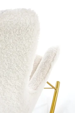 Halmar Fotele*LIBERTO fotel wypoczynkowy kremowy / złoty (1p=1szt)1 sztuka