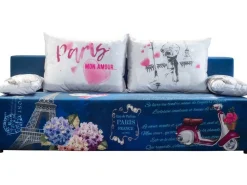 Dzieci Libro Łóżka Młodzieżowe|Łóżka Do Pokoju Dziecięcego*sofa Play Full France 3FBA z funkcją spania i pojemnikiem