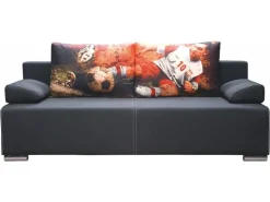 Libro Łóżka Młodzieżowe|Kanapy I Sofy Do Salonu*sofa Play Lux Euro 3FBA, kolorowe poduchy