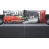 Libro Łóżka Młodzieżowe|Sofy Rozkładane*sofa Play Lux Street 3FBA, nadruk na poduchach
