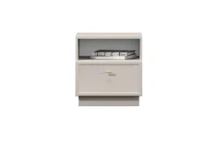 Bogart Szafki Nocne*LORINI SZAFKA NOCNA 45 1SZ - cashmere / T-bar złoty / cokół