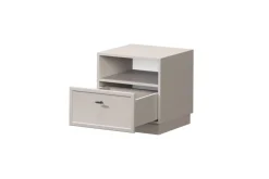 Bogart Szafki Nocne*LORINI SZAFKA NOCNA 45 1SZ - cashmere / T-bar czarny / cokół