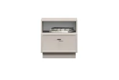 Bogart Szafki Nocne*LORINI SZAFKA NOCNA 45 1SZ - cashmere / T-bar czarny / cokół