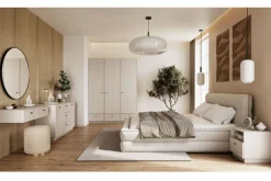 Bogart Szafki Nocne*LORINI SZAFKA NOCNA 45 1SZ - cashmere / gałka czarna / cokół