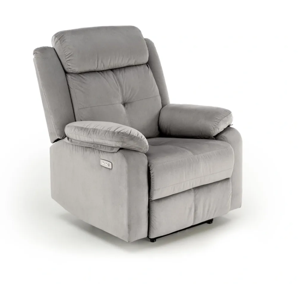 Halmar Fotele*LORIS fotel wypoczynkowy popielaty (2p=1szt)1 sztuka