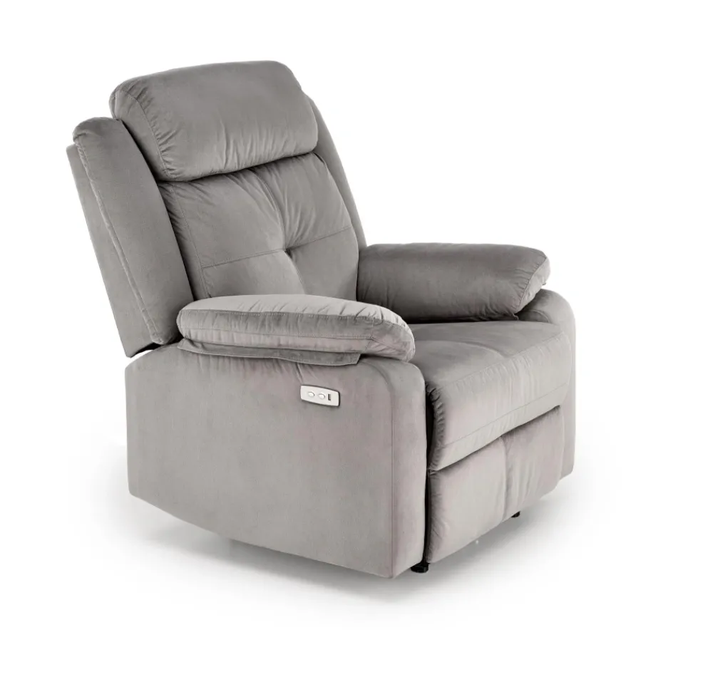 Halmar Fotele*LORIS fotel wypoczynkowy popielaty (2p=1szt)1 sztuka