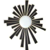 ArteHome Lustra*Lustro dekoracyjne Belize 92/80cm z czarno-złotymi elementami w kształcie promieni słońca