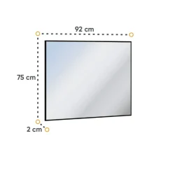 Lenart Lustra*Lustro do przedpokoju Quant QG-05 czarny