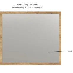 Mebelbos Lustra*Lustro Esteban 80 cm – nowoczesne lustro do przedpokoju, garderoby i salonu