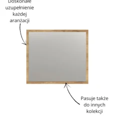 Mebelbos Lustra*Lustro Esteban 80 cm – nowoczesne lustro do przedpokoju, garderoby i salonu