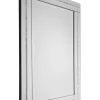ArteHome Lustra*Lustro prostokątne 80/120cm Ariana glamour w klasycznej lustrzanej ramie wysadzanej drobnymi kryształkami