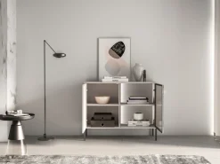 ML Meble Komody Do Biura|Komody Do Przedpokoju*Mała kaszmirowa komoda z witryna Barnee 03