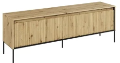 Lenart Szafki Rtv Do Salonu|Szafki Rtv*Mała szafka RTV z lamelami Trend TR-05 dąb artisan