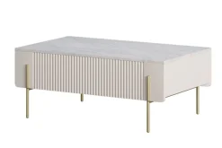 Bogart Ławy I Stoliki Do Pokoju Młodzieżowego|Ławy I Stoliki Do Salonu*MALMI Ława 100 2SZ - cashmere / crema bianca / złote nogi