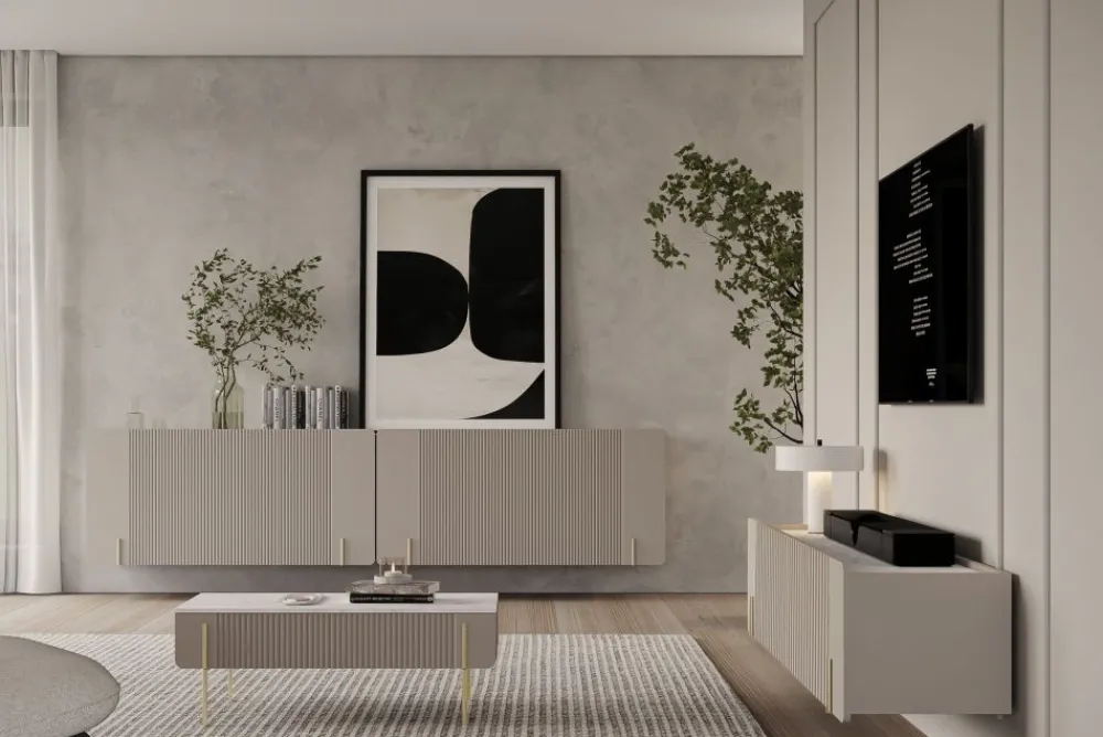 Bogart Ławy I Stoliki Do Pokoju Młodzieżowego|Ławy I Stoliki Do Salonu*MALMI Ława 100 2SZ - cashmere / crema bianca / złote nogi