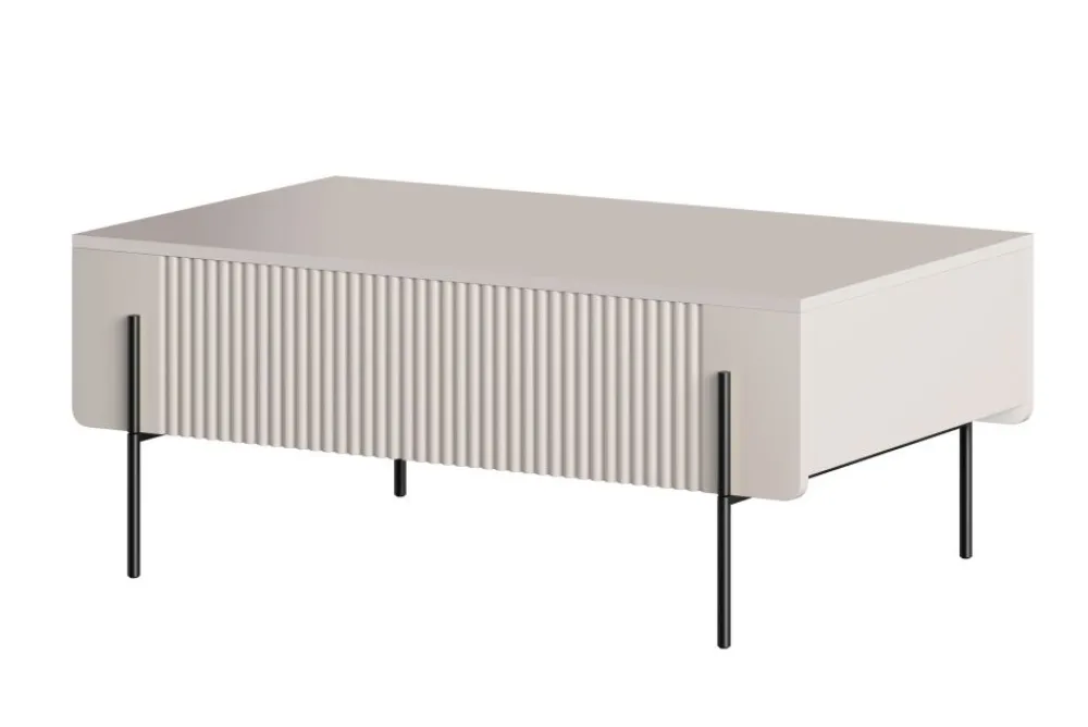 Bogart Ławy I Stoliki Do Pokoju Młodzieżowego|Ławy I Stoliki Do Salonu*MALMI Ława 100 2SZ - cashmere / czarne nogi