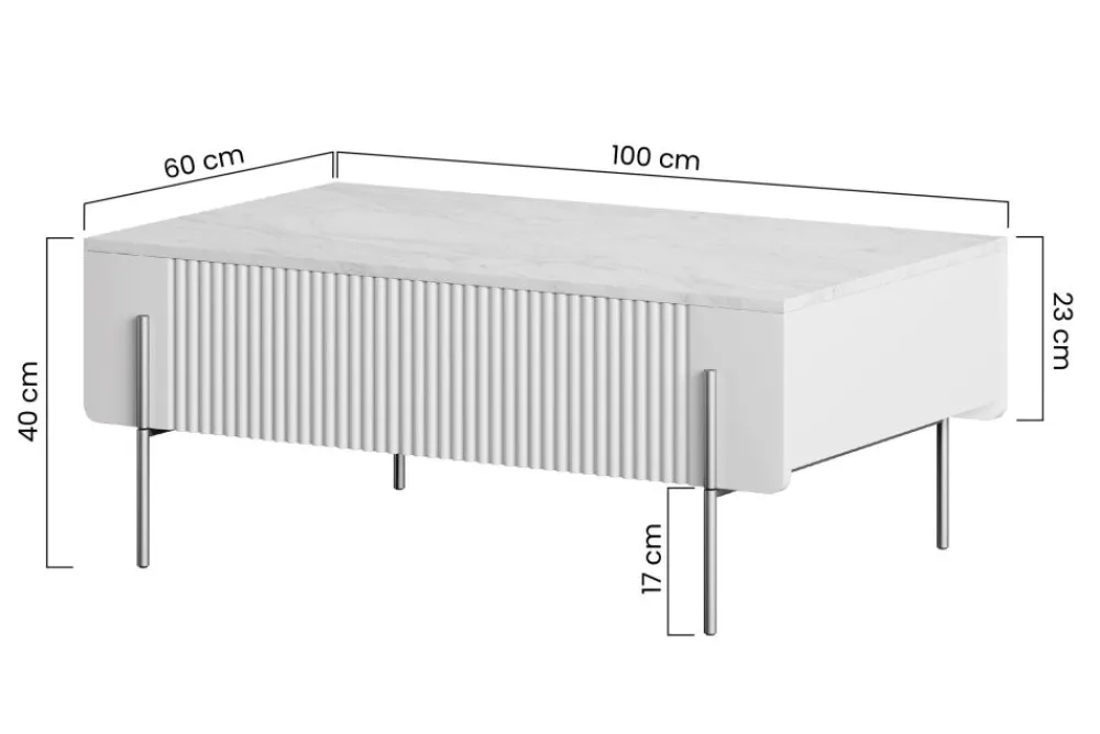 Bogart Ławy I Stoliki Do Pokoju Młodzieżowego|Ławy I Stoliki Do Salonu*MALMI Ława 100 2SZ - cashmere / czarne nogi
