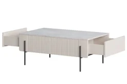 Bogart Ławy I Stoliki Do Pokoju Młodzieżowego|Ławy I Stoliki Do Salonu*MALMI Ława 100 2SZ - cashmere / crema bianca  / czarne nogi