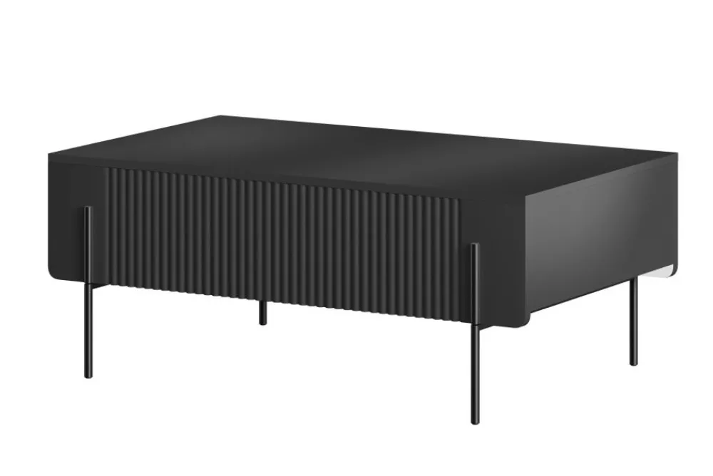 Bogart Ławy I Stoliki Do Pokoju Młodzieżowego|Stoliki Kawowe I Ławy*MALMI Ława 100 2SZ - czarny / czarne nogi