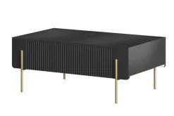 Bogart Ławy I Stoliki Do Pokoju Młodzieżowego|Ławy I Stoliki Do Salonu*MALMI Ława 100 2SZ - czarny / złote nogi