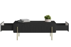 Bogart Ławy I Stoliki Do Pokoju Młodzieżowego|Ławy I Stoliki Do Salonu*MALMI Ława 100 2SZ - czarny / złote nogi