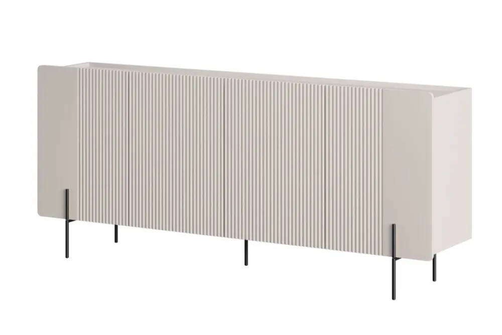 Bogart Komody Do Biura|Komody Do Przedpokoju*MALMI Komoda 200 4D - cashmere / czarne nogi