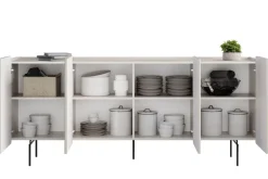 Bogart Komody Do Biura|Komody Do Przedpokoju*MALMI Komoda 200 4D - cashmere / czarne nogi