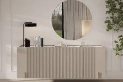 Bogart Komody Do Biura|Komody Do Przedpokoju*MALMI Komoda 200 4D - cashmere / crema bianca  / złoty / wisząca