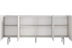 Bogart Komody Do Biura|Komody Do Przedpokoju*MALMI Komoda 200 4D - cashmere / crema bianca  / czarne nogi