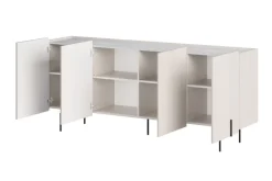 Bogart Komody Do Biura|Komody Do Przedpokoju*MALMI Komoda 200 4D - cashmere / crema bianca  / czarne nogi