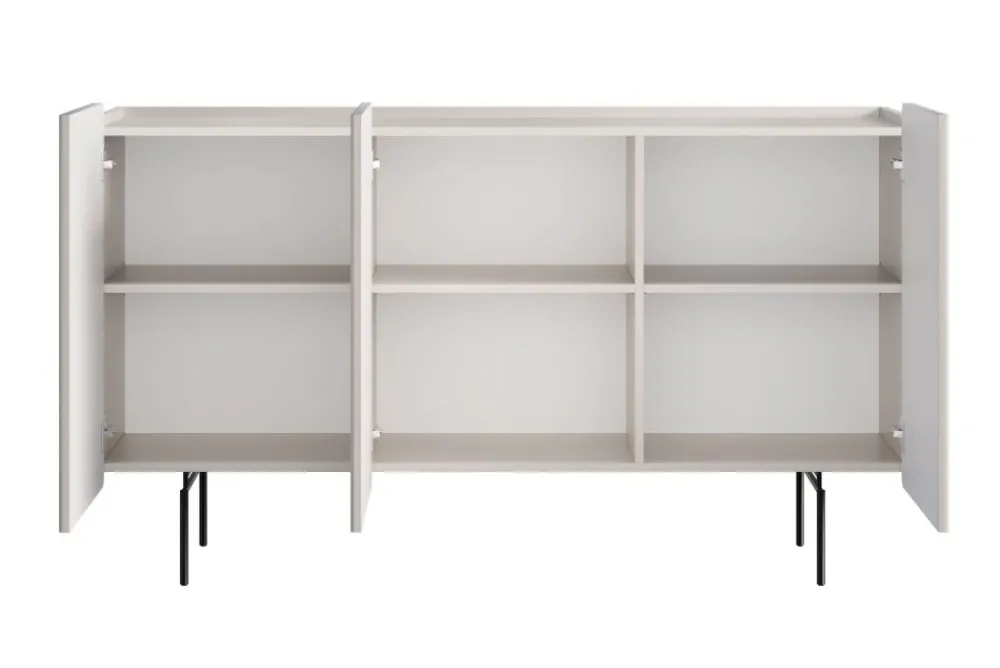 Bogart Komody Do Przedpokoju|Komody Młodzieżowe*MALMI Komoda 150 3D - cashmere / czarne nogi