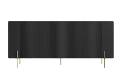 Bogart Komody Do Biura|Komody Do Przedpokoju*MALMI Komoda 200 4D - czarny / złote nogi