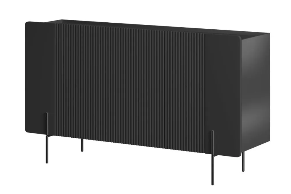 Bogart Komody Do Biura|Komody Do Przedpokoju*MALMI Komoda 150 3D - czarny / czarne nogi