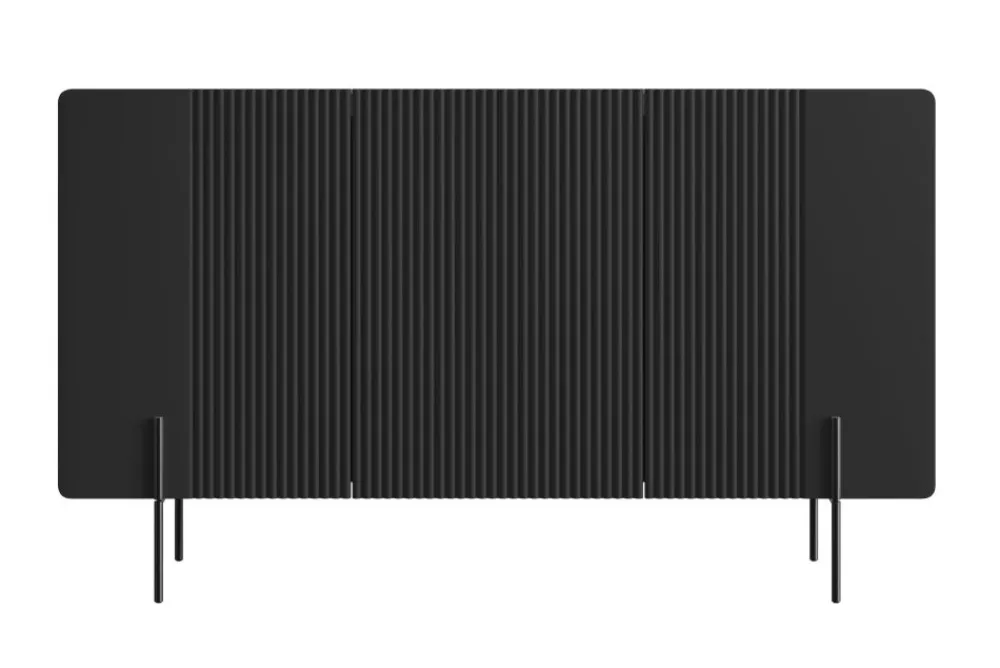 Bogart Komody Do Biura|Komody Do Przedpokoju*MALMI Komoda 150 3D - czarny / czarne nogi