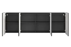 Bogart Komody Do Biura|Komody Do Przedpokoju*MALMI Komoda 200 4D - czarny / złoty / wisząca