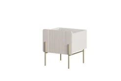 Bogart Szafki I Regały Do Biura|Szafki I Regały Do Pokoju Młodzieżowego*MALMI Szafka nocna 45 1SZ - cashmere / crema bianca / złote nogi