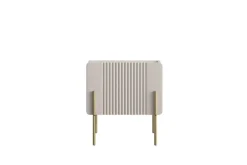 Bogart Szafki I Regały Do Biura|Szafki I Regały Do Pokoju Młodzieżowego*MALMI Szafka nocna 45 1SZ - cashmere / crema bianca  / złote nogi