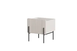Bogart Szafki I Regały Do Biura|Szafki I Regały Do Pokoju Młodzieżowego*MALMI Szafka nocna 45 1SZ - cashmere / crema bianca / czarne nogi